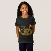 T-Shirt Joyeux Hissmas Noël Santa Hat Cuperhead Snake (Devant entier)