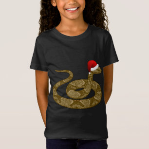 T-Shirt Joyeux Hissmas Noël Santa Hat Cuperhead Snake