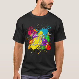 T-shirt Joyeux Holi Célébration Indienne Pour Femmes Homme