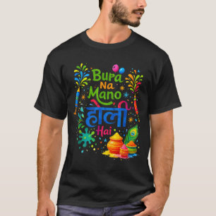 T-shirt Joyeux Holi, festival des couleurs de l'Inde, ne l