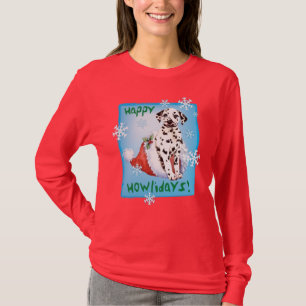 T-shirt Joyeux Howlidays Dalmatien
