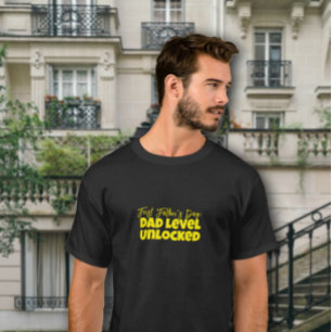 T-shirt Joyeux humour de la lettre jaune du Premier Père