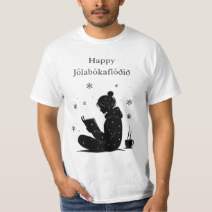 T-shirt Joyeux Jolabokaflod – Cadeau de la crue de livres