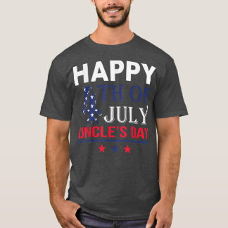 T-shirt Joyeux Jour 4 juillet Unce Pour La Fierté Patrioti