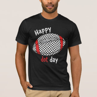 T-shirt Joyeux Jour De Football Polka Dot Faites Votre Mar