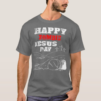 T-shirt Joyeux Jour de Jésus Zombie Parodie religieuse