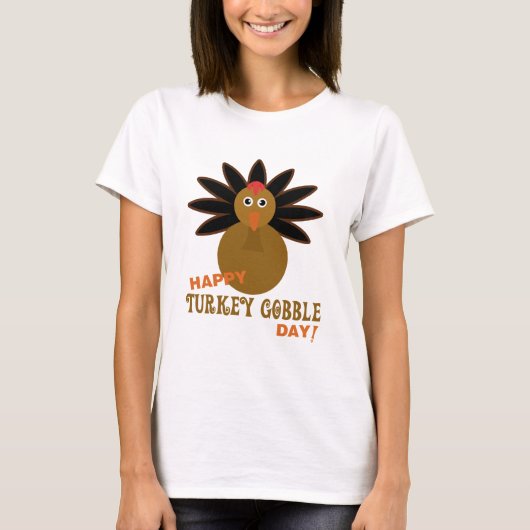 T-shirt Joyeux Jour de la grogne turque Thanksgiving (Devant)