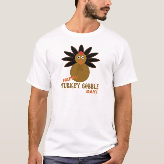T-shirt Joyeux Jour de la grogne turque Thanksgiving (Devant)