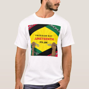 T-shirt joyeux jour de la liberté du 19e