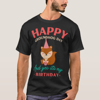 T-shirt Joyeux Jour de la marmotte Anniversaire Amoureux d