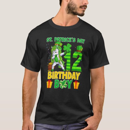 T-shirt Joyeux Jour de la Saint Patrick 12ème anniversaire (Devant)