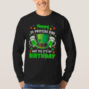 T-shirt Joyeux Jour de la Saint Patrick C'Est Mon Annivers