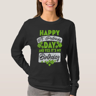 T-shirt Joyeux Jour de la Saint Patrick C'Est Mon Annivers