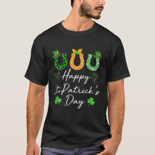 T-shirt Joyeux Jour de la Saint Patrick Et Cheval Classiqu