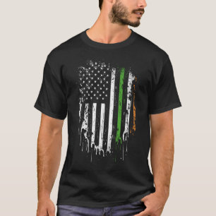T-shirt Joyeux Jour de la Saint Patrick irlandais drapeau