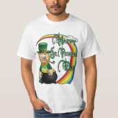 T-shirt Joyeux Jour de la Saint Patrick Leprechaun (Devant)