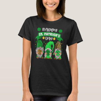 T-shirt Joyeux Jour de la Saint Patrick trois Gnome Shamro