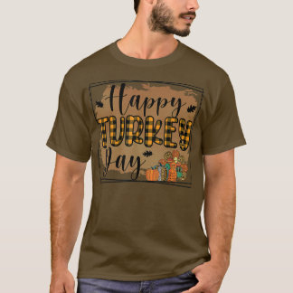 T-shirt Joyeux Jour de la Turquie Jour de Thanksgiving