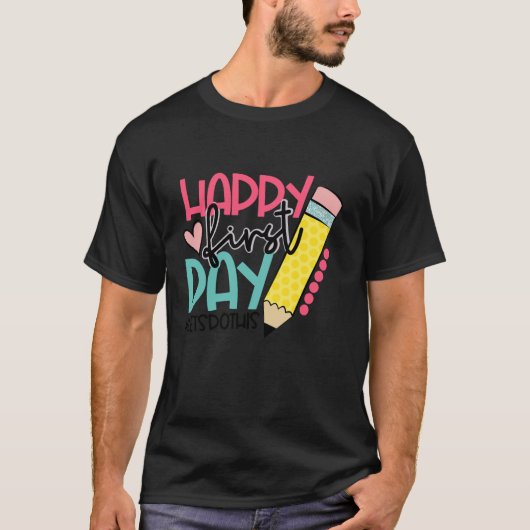 T-shirt Joyeux Jour de l'École (Devant)