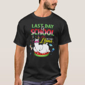 T-shirt Joyeux Jour De L'École No Prob Llama Été Grad (Devant)