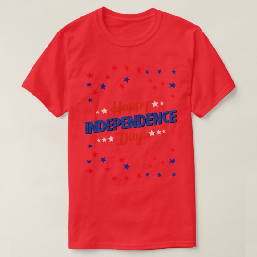 T-shirt Joyeux Jour de l'Indépendance (Design devant)