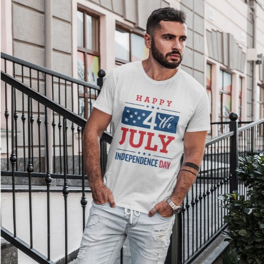 T-shirt Joyeux Jour de l'Indépendance 4 juillet