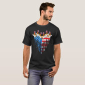 T-shirt Joyeux Jour de l'Indépendance Fierté Drapeau Améri (Devant entier)