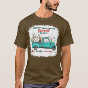 T-shirt Joyeux jour de Pâques Cute Bunny Tail Fermes Pâque