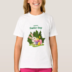 T-shirt Joyeux Jour de Pâques Et Bunny Souhaite drôle T-sh