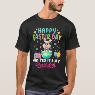 T-shirt Joyeux jour de Pâques et oui c'est mon lapin d'ann