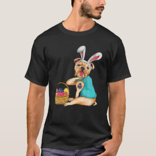 T-shirt Joyeux jour de Pâques Funny Bulldog Bunny de Pâque