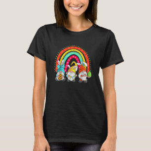 T-shirt Joyeux Jour de Pâques Gnome Bunny Rainbow Funny Fa
