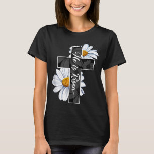 T-shirt Joyeux Jour de Pâques Il Est Ressuscité Jésus Croi