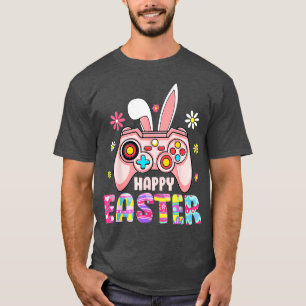 T-shirt Joyeux Jour de Pâques jeu vidéo Bunny Ears Control