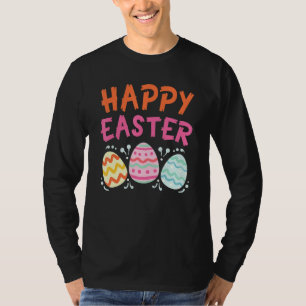 T-shirt Joyeux jour de Pâques mignonne chasse aux oeufs co