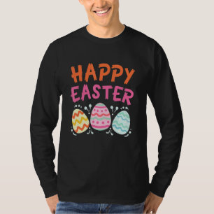 T-shirt Joyeux jour de Pâques mignonne chasse aux oeufs co