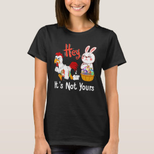 T-shirt Joyeux Jour De Pâques Mignonne Lapin Avec Oeufs Po