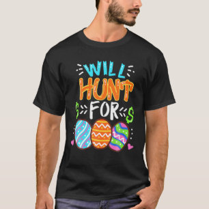 T-shirt Joyeux Jour de Pâques Oeuf coloré Tee Chasse Cad