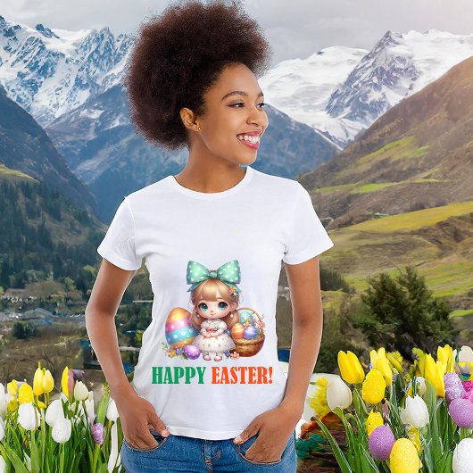 T-shirt Joyeux jour de Pâques - Oiseau