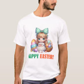T-shirt Joyeux jour de Pâques - Oiseau (Devant)