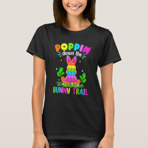 T-shirt Joyeux Jour De Pâques Poussez Le Bunny Trail Bunny