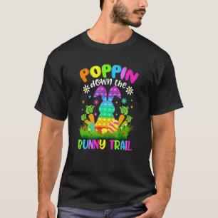 T-shirt Joyeux Jour De Pâques Poussez Le Bunny Trail Bunny