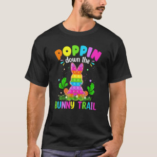 T-shirt Joyeux Jour De Pâques Poussez Le Bunny Trail Bunny