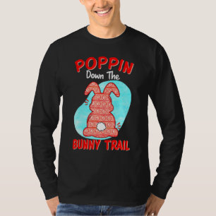 T-shirt Joyeux Jour De Pâques Poussez Le Bunny Trail Bunny