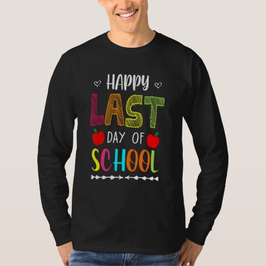 T-shirt Joyeux Jour De Pause Été À L'École Enseignant Frid (Devant)