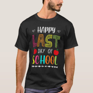 T-shirt Joyeux Jour De Pause Été À L'École Enseignant Frid