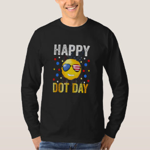 T-shirt Joyeux Jour de point coloré Polka Dot Cercle color