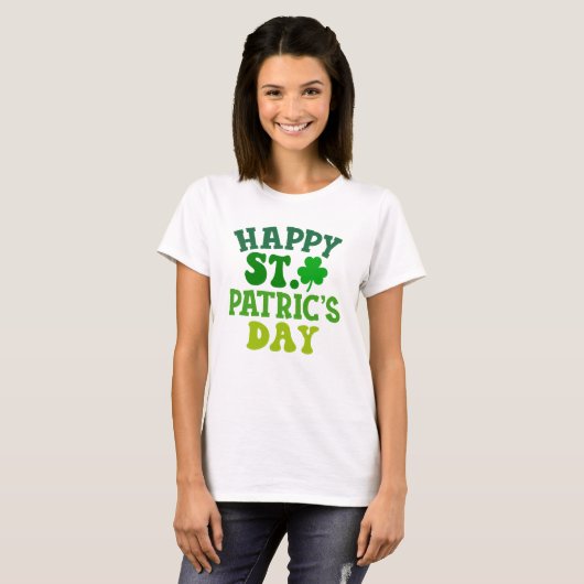 T-shirt Joyeux jour de st Patrick (Devant entier)