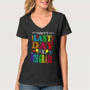 T-shirt Joyeux Jour Dernier De 9e Année Enseignant Stu