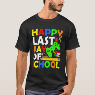 T-shirt Joyeux Jour Dernier De L'École 2023 Jeu Vidéo Game